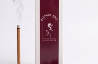 Rasa Studio Dhoop Sticks | Refill Pack of 40 Bamboo-Free Compressed Incense for Home & Meditation | Pooja & Rituals (Rose)