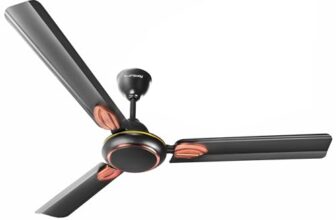 LONGWAY Kiger P1 1200 mm/48 inch Ultra High Speed 3 Blade Anti-Dust Decorative Star Rated Ceiling Fan 2 Years Warranty (Smoked Brown, Pack of 1)