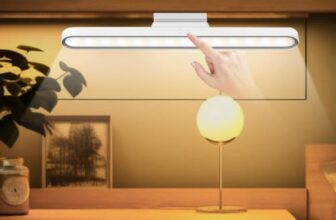 Jainav Enterprise Magnetic LED Cabinet Light with Rechargeable 2000 mAh Battery – Touch Control Dimmable Under Cabinet Lighting for Wardrobe, Study Table, Kitchen Shelves, Closet and Wall Mount Use