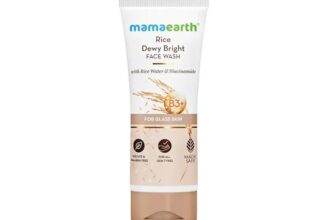 Mamaearth Rice Dewy Bright Face Wash With Rice Water & Niacinamide for Glass Skin | For Hydrated & Even skin Tone | Glowing & Brightening | Korean skin Care Product | For All skin Types | For Men & Women | 100 ml