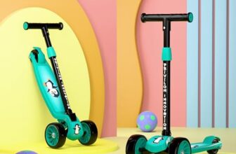 PRIVILON Innovation 3 Wheel Kick Scooter for Kids of Age 3-8 Years, All PU 3 Wheel 3 Level Height Adjustment, Light Weight 50kgs Weight Capacity for Kids (Mint)
