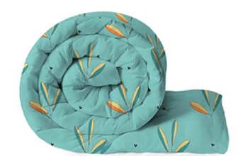 VAS COLLECTIONS 220 GSM Microfiber Reversible AC Comforter/Blanket for Winter/Quilt/Duvets for Double Bed Size(230X250 cm, Light Green)