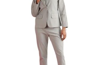 Freehand 100% Cotton Regular Fit Solid Lapel Collar Grey Blazer & Pant Co-Ord Set