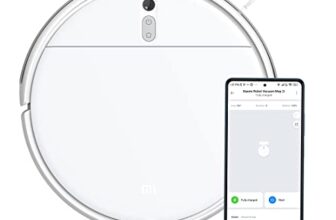 MI Xiaomi Robot Vacuum-Mop 2i, 2200 Pa Powerful Suction, 450 mL Large-Capacity Dustbin, Electronically-Controlled 270 mL Water Tank, Controls remotely via app, Alexa/GA Enabled, White