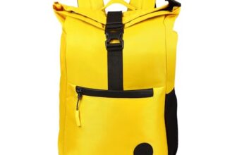 BEAUTY GIRLS BY HOTSHOT Small 20 L Laptop Backpack |EXPLORER PRO 1398|14 INCH |TROLLY SLEEVE|RAINPROOF ZIPPER|OFFICE BAG|COLLEGE BACKPACK|WATER RESISTANT|MEN & WOMEN|(Yellow)