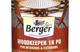 Berger Wood Keeper 1k PU Polish Wood-Care & Protection with Matt and Gloss Finish Cleans & Restores Shine Furniture Scratch Stain Cleaner Shiner for Home Interior Exterior (Pack of 1, 500ml)