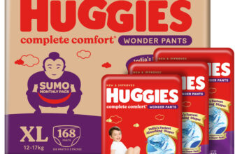 Huggies Complete Comfort Wonder Pants, India’s Fastest Absorbing Diaper | – XL(168 Pieces)