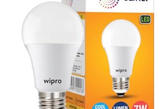 Wipro Garnet 7W LED Bulb for Home & Office |Cool Day White (6500K) | E27 Base|220 degree Light coverage |4Kv Surge Protection |400V High Voltage Protection |Energy Efficient | Pack of 1