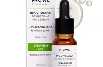 PROWL by Tiger Shroff 10% Vitamin C Serum for Daily Glowing Skin | Reduces Dark Spots & Evens Skin Tone for Men | Face Brightening Serums for All Sensitive Dry Oily Combination Skin Care | 10ml