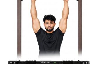 Boldfit Pull Up Bar for Home Workout Without Screw – Adjustable Door Way Chin Up Bar for Home Workout for Kids & Adults | Pull UpBar for Men & Women | Anti-Skid Grip | Strength Training Gym Accessories