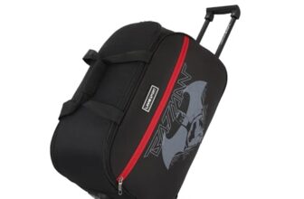Lavie Sport 53cm Batman Wheel Duffle Cabin Duffle Bag | Spacious Weekender Duffle Bag for Men & Women