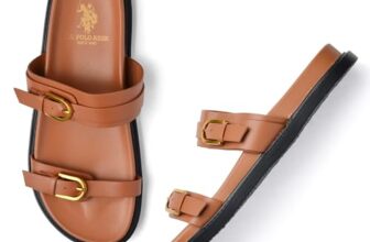 U.S. POLO ASSN. Womens VINCENZA Tan Sandal – (UK7) (US8) (1FD24747K06)