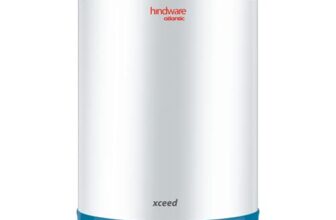 hindware smart appliances Atlantic Xceed 25L 5-Star Rated Electric Water Heater With Corrosion Resistant&Highly Durable Glass Lined Tank (White), Wall Mounting