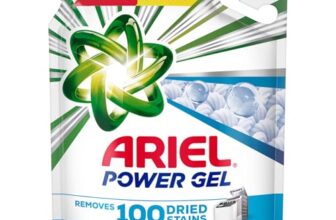 Ariel Power Gel Liquid Detergent for Top Load & Semi Auto – 3.2kg | Removes 100 Dried Stains in 1 Wash | Faster Dissolving | Long-Lasting Fragrance | Color Protection | At the price of Powders
