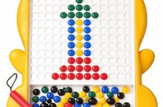 Magnetic Drawing Board – 80 Bead Magnetic Pen Board | Educational Activity Toy for Toddlers & Preschool Kids (3+ Years)