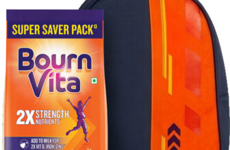 Bournvita Chocolate Nutrition Drink Pouch with School Bag(1 kg)