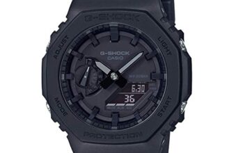 Casio G-Shock GA-2100-1A1DR Black Analog-Digital Dial Black Resin Strap Men’s Watch Shock and 200M Water Resistant G987