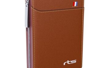 rts New Imported RFID Protected 9 Slot Men’s Wallets Genuine PU Leather Credit Debit ATM Business Card Holder Protector with Zipper Case Money Coin Purse for Men, Women, Festive Gifting Valentines