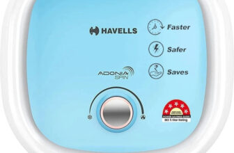 HAVELLS Adonia Spin 15 L Storage Water Geyser | 5 Star BEE Energy Rating(White, Blue)