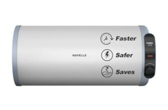 Havells Fabia Slim 10L Horizontal Right Storage Water Heater(Geyser)|Faster Heating|Safer to use|Saves electricity|Anti Rust Tank|Incoloy Element|7 Year Tank Warranty| Free Installation & Flexi Pipes