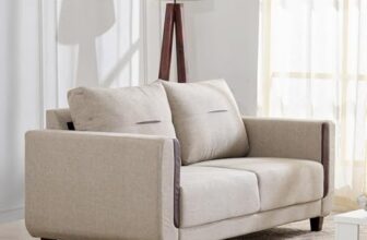 Home Centre | Berry 3-Seater Fabric Sofa | Sofa for Living Room | Solid Wood | Beige | 1 Year Warranty