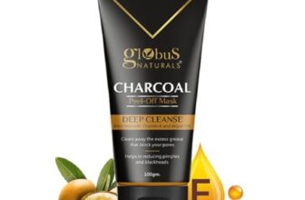 Globus Naturals Anti Pollution & Anti Acne Charcoal Peel Off Mask, Detoxifying Face mask, Fights Pollution and De-Tans skin, For Men with Oily & Acne Prone Skin, 100 gms (Pack of 1)