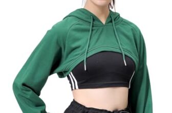 Freehand Women Relaxed Fit Hooded Hooded Sweatshirt (Eden Green_M)
