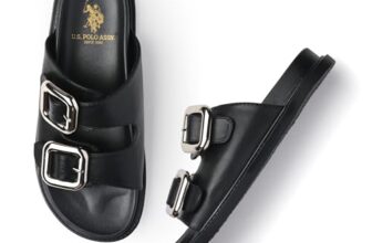 U.S. POLO ASSN. Giovanna Black Footbed With Premium Upper
