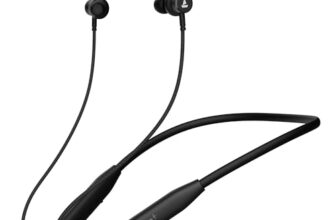 Boat Rockerz 110 Rockerz Wireless Ear Neckband with Up to 40 hrs Playtime, Dual Device Pairing, ENx Tech, ASAP Charging, BTv5.3,IPX5,Type-C Interface & Magnetic Power Buds(Active Black)