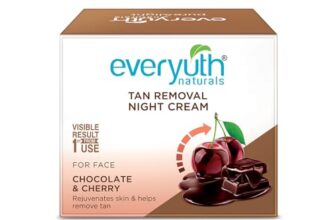 Everyuth Naturals Tan Removal Choco Cherry Night Cream 50g | Nourishing Overnight Cream with Chocolate & Cherry Extracts | Helps Reduce Tan & Dullness | For Soft, Glowing & Even-Toned Skin | Daily Night Care