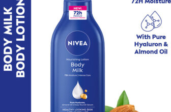 NIVEA Body Milk, Lotion Moisturizer, with Deep Moisture Serum, Hyaluron & Almond Oil(625 ml)