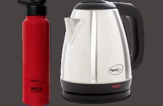 Pigeon Kettle+Water Bottle Electric Kettle with Bottle(1.5 L, Silver)