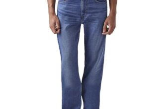 Levi’s Men’s 505 Mid Indigo Straight Fit Mid Rise Jeans