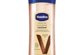 Vaseline Intensive Care Coconut Restore Body Oil | with Coconut Oil | Deep Moisture for Dry Skin | 200 ML