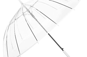 Portible Transparent Umbrella | Durable Wind-Resistant Umbrella | maximum rain coverage umbrella | With A Ling Handle (Pack Of 1).