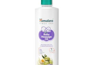 Himalaya Baby Massage Oil 500ml | All-round growth | Strong Bones & Muscles | Ashwagandha, Country Mallow & Aloe Vera | No. 1 Dr. Recommended Baby Massage Oil | Vitamin E | 99% NOI | Mineral oil free