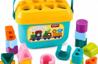 Toyshine Baby’s First Educational Shape Sorting Blocks Toy | 16 Pcs ABCD Learning Blocks & Shape Sorter | Early Development Activity Toy for 6 Months to 2 Years Old Boys & Girls