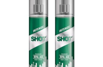 Layer’r Shot Royal Jade Fragrant Body Spray Combo For Men 2 x135ml | Long-Lasting Premium Fragrance Herbal & Fruity Blend Scent | Perfume For Body & Clothes | Deodorant Gift For Men