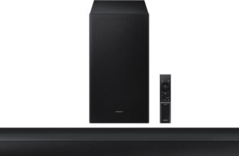 Samsung HW-B650F/XL,3.1 Ch with Dolby Audio / DTS Virtual:X, Center Speaker, Subwoofer 370 W Bluetooth Soundbar(Black, 3.1.2 Channel)