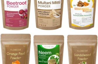 FLORECER Kasturi Haldi,Neem,Orange Peel,Multani Mitti,Beetroot,Sandalwood Powder For Skin(300 g)