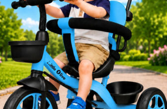 Little Olive Kiddie Kart Tricycle – Safe, Sturdy, And Stylish Ride-On Toy For Kids, Ages 2-5 Tricycle(Blue)