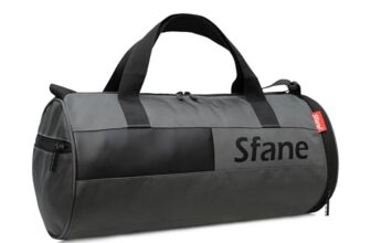 Sfane Polyester Grey Duffle/Shoulder/Gym Bag for Men & Women with Separate Shoe Compartment