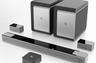 GOVO GoSurround 1000 Pro, 5.2.4 Channel, 800W Soundbar with True Dolby Atmos®, 6.5” Dual Subwoofer, Wireless Rear Satellites, HDMI/Optical/AUX/USB/Bluetooth, 3 EQ Modes, LED Display – Platinum Silver