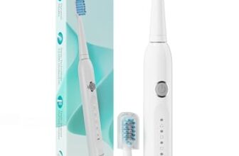 Caresmith SPARK New Rechargeable Electric Toothbrush For Adults | 2 Brush Heads | 5 Operational Modes (White, 1)
