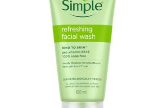Simple Kind To Skin Refreshing Facial Wash 150 ml | 100% Soap-Free Facewash that doesn’t dry out your skin| For All Skin Types