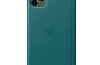 Apple Leather Folio (for iPhone 11 Pro Max) – Peacock