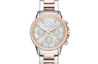 Armani Exchange Stainless Steel Analog Silver Dial Women Watch-Ax4331, Multi-Color Band