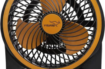 V-Guard Spinny Pro | High Speed with 2 Year Warranty 180 mm Table Fan(Orange Black | Pack of 1)
