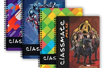 Classmate Pulse Notebook – 267 X 203, 160 Pages, Single Line, Wiro Binding, Multicolor (2105007)