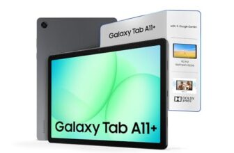 Samsung Galaxy Tab A11+, 27.82 cm (11 inch) Display, 6 GB RAM, 128 GB Storage, 90Hz Refresh Rate, AI with Google Gemini, Dolby Atmos, Quad Speakers, Wi-Fi + 5G Tablet, Gray